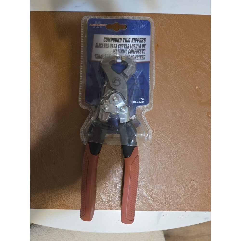 Marshalltown Compound Tile Nippers Soft Grip Tile Cutter Item #TN2 EDI-28285